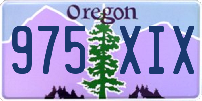 OR license plate 975XIX