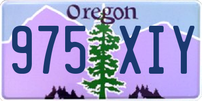 OR license plate 975XIY