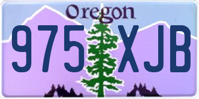 OR license plate 975XJB