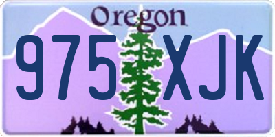 OR license plate 975XJK