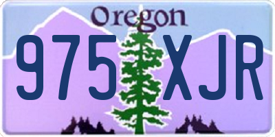 OR license plate 975XJR