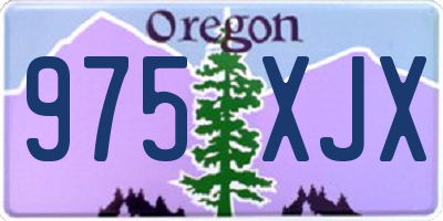 OR license plate 975XJX