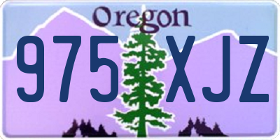 OR license plate 975XJZ