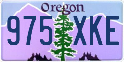 OR license plate 975XKE