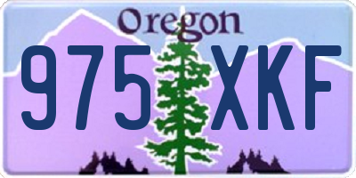 OR license plate 975XKF