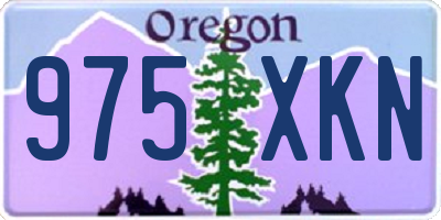 OR license plate 975XKN