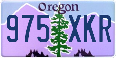 OR license plate 975XKR