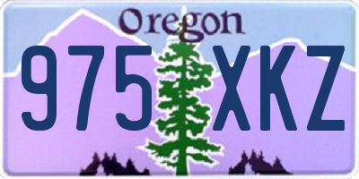 OR license plate 975XKZ