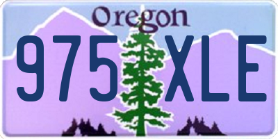 OR license plate 975XLE