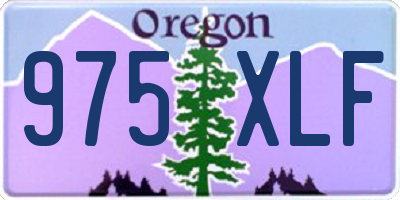 OR license plate 975XLF