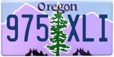 OR license plate 975XLI