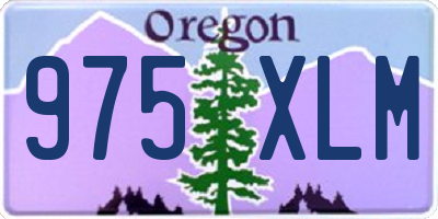 OR license plate 975XLM