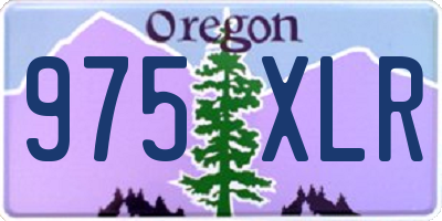 OR license plate 975XLR