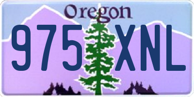 OR license plate 975XNL
