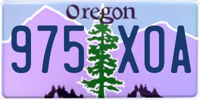 OR license plate 975XOA