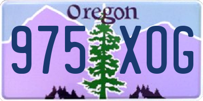 OR license plate 975XOG