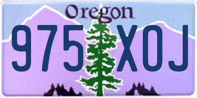 OR license plate 975XOJ