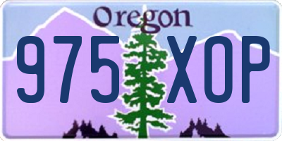 OR license plate 975XOP