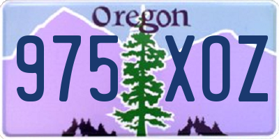 OR license plate 975XOZ