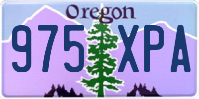 OR license plate 975XPA