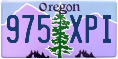 OR license plate 975XPI