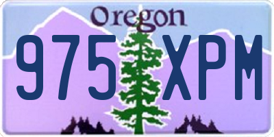 OR license plate 975XPM