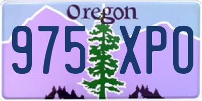 OR license plate 975XPO