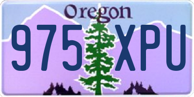 OR license plate 975XPU