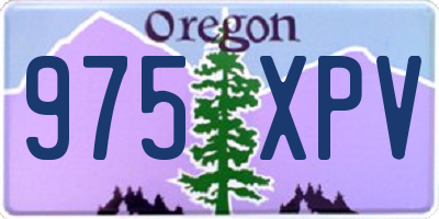 OR license plate 975XPV