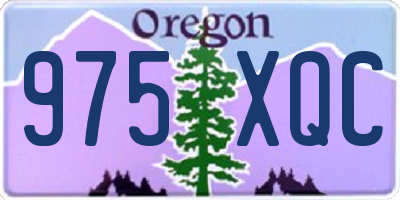 OR license plate 975XQC