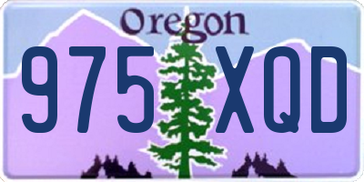 OR license plate 975XQD