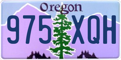 OR license plate 975XQH