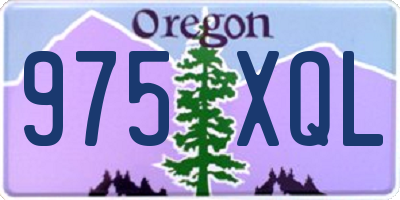 OR license plate 975XQL