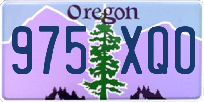 OR license plate 975XQO