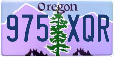 OR license plate 975XQR
