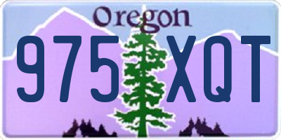 OR license plate 975XQT