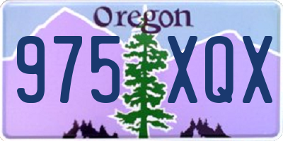 OR license plate 975XQX