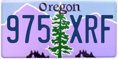 OR license plate 975XRF