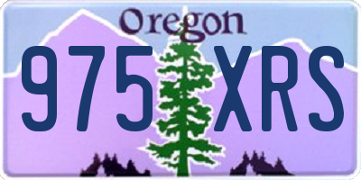 OR license plate 975XRS