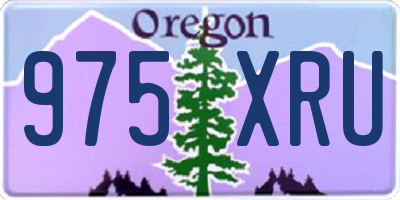 OR license plate 975XRU