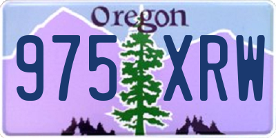 OR license plate 975XRW