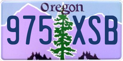 OR license plate 975XSB