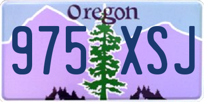 OR license plate 975XSJ