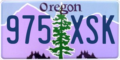 OR license plate 975XSK