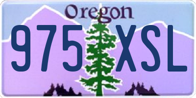 OR license plate 975XSL