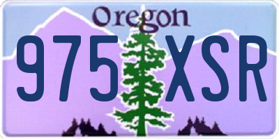 OR license plate 975XSR