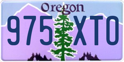 OR license plate 975XTO