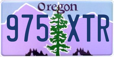 OR license plate 975XTR