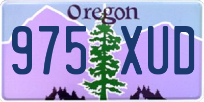 OR license plate 975XUD