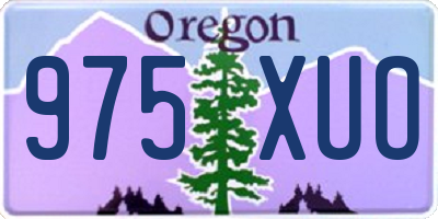 OR license plate 975XUO